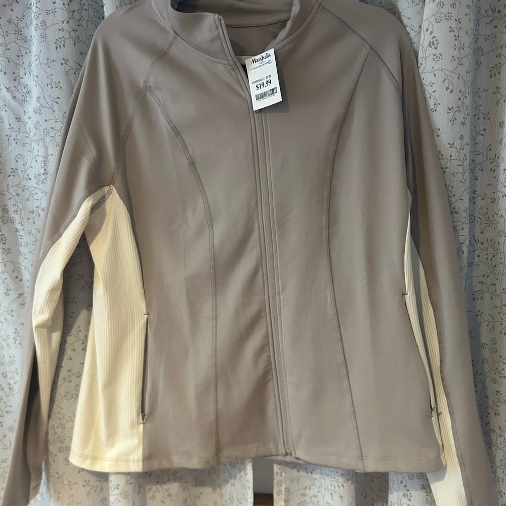 Danskin Taupe Athletic Jacket